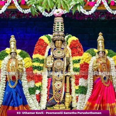 03-Uthamar Kovil-poornavalli sametha Purushothaman
