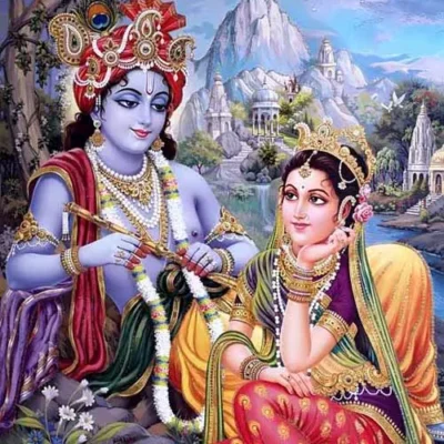 Lord Krishna and Radha