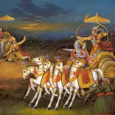 Karna-krishna-Arjuna-Mahabarat-war