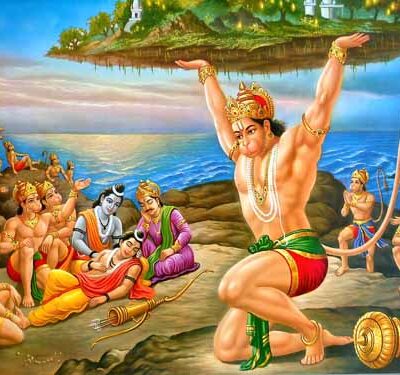 Hanuman-Lifting-sanjeevi-hill
