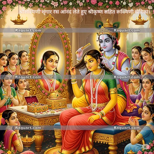 Sri-krishna with rukmini