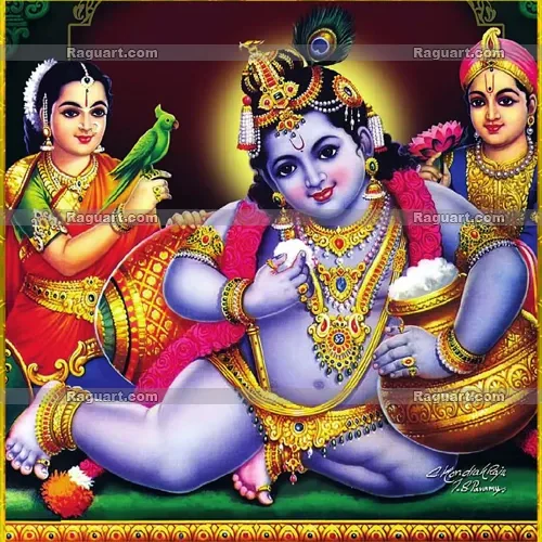 Krishna with butter