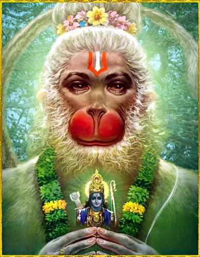 Hanuman ji photos in traditional art