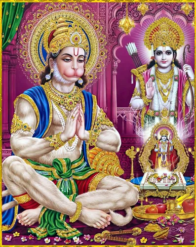 Hanuman ji photos with Lord Rama blessing 1