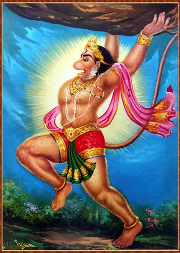 Hanuman ji photos with mountain 2