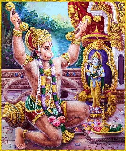 Hanuman with Ram