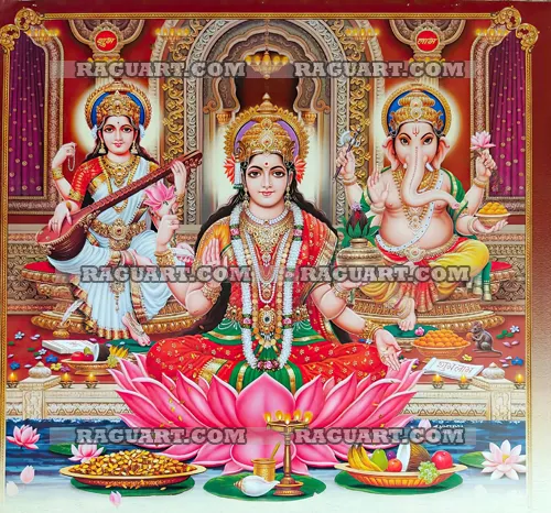 Lakshmi-Saraswaty-vinayagar