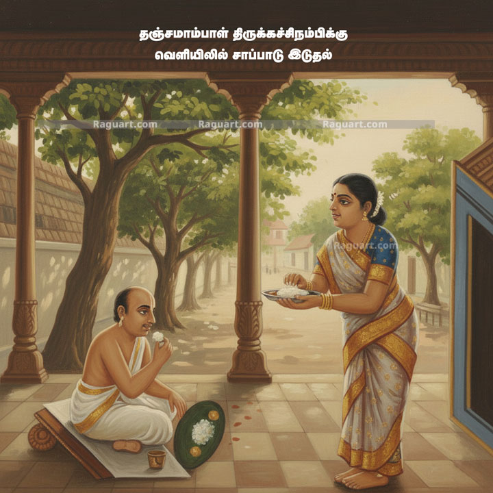 Tanjamambal serve food